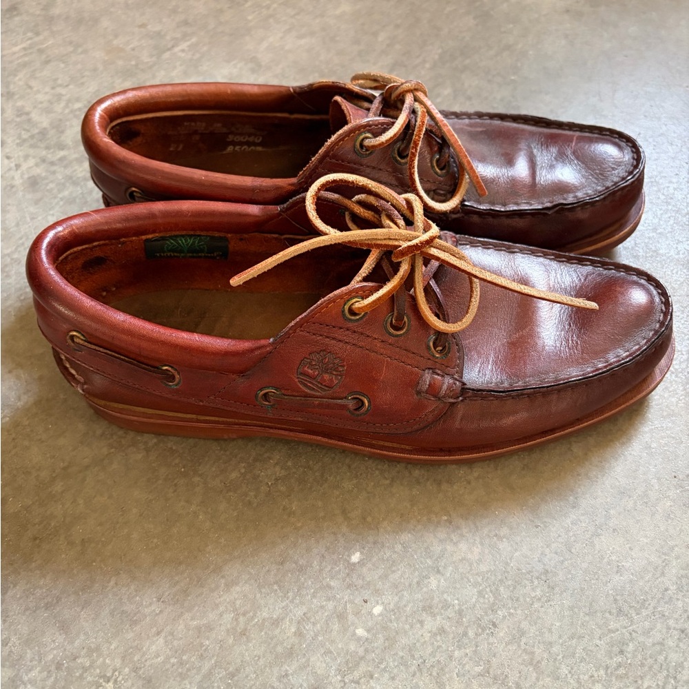 Timberland Men’s Leather Brown Boat Shoe